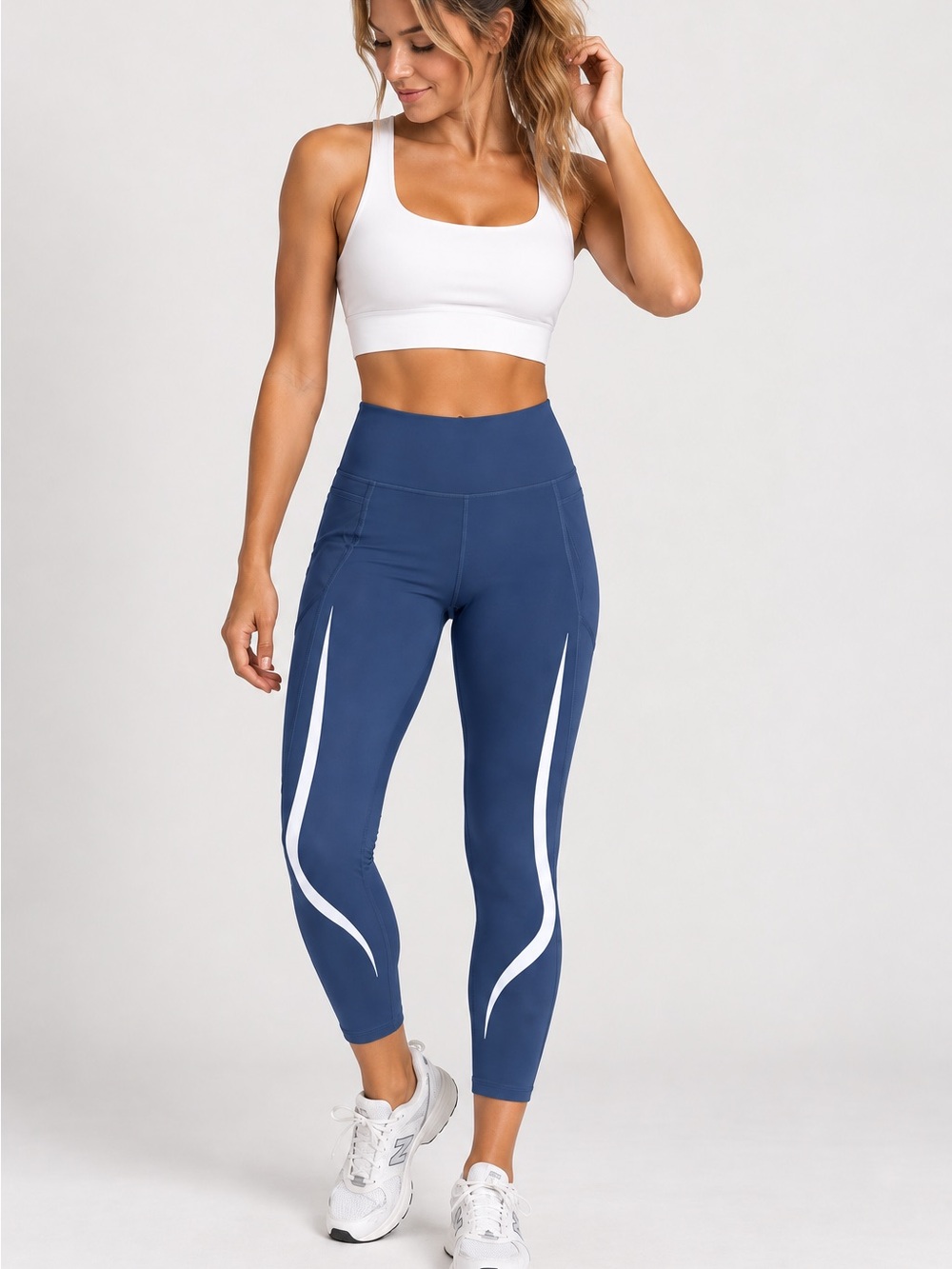 Sweaty Betty Zero Gravity 7/8 Running Leggings Blue Reflective S